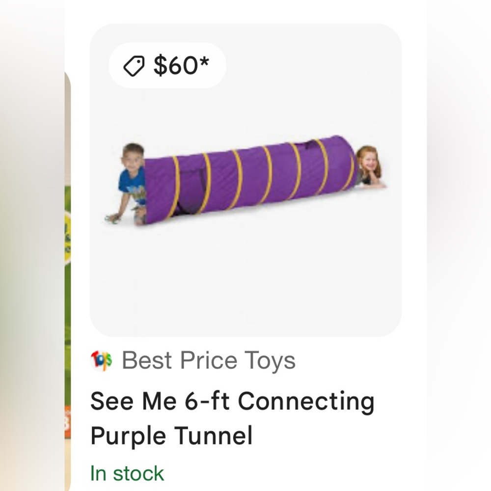 Tunnel Purple Play Tunnel for Kids
